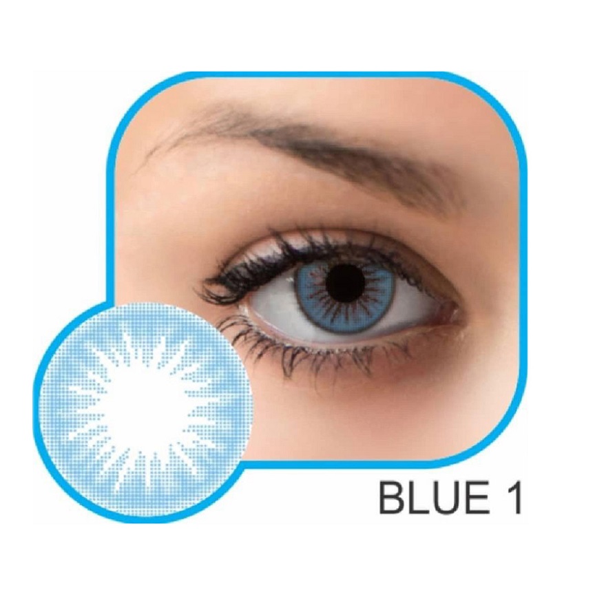 لنز سبز آبی روشن گلامور Blue 01